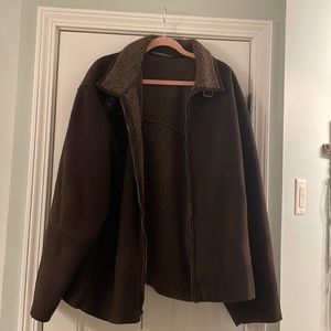 Weatherproof suede jacket